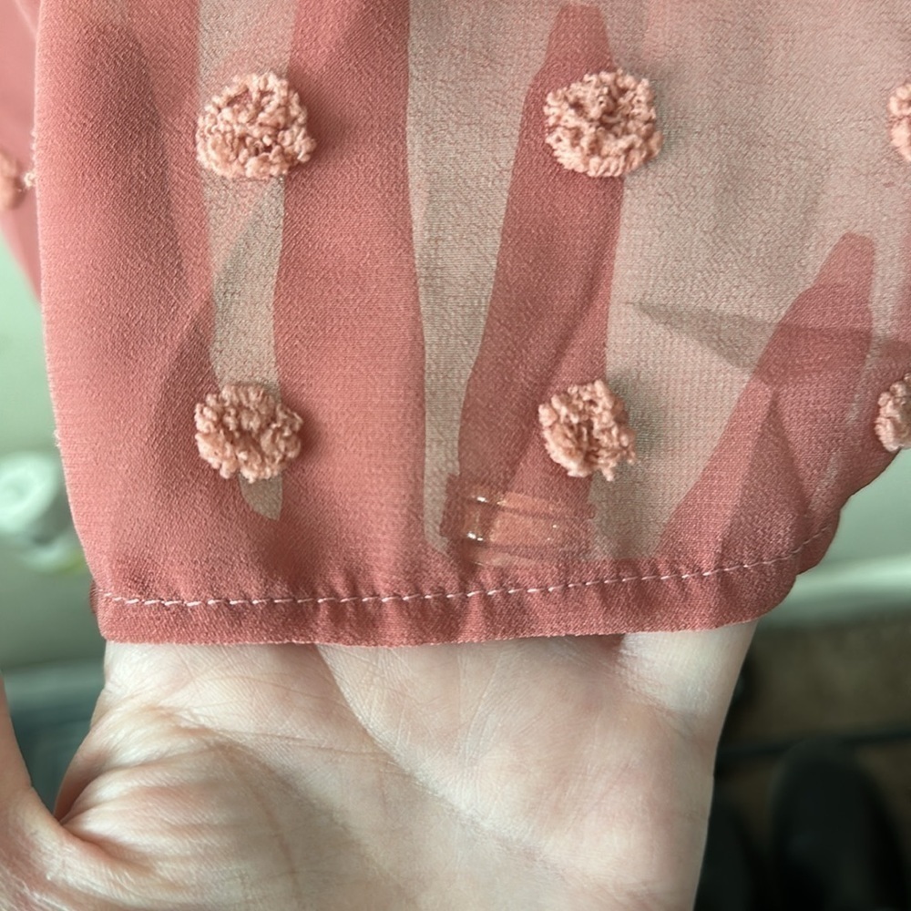 Solution Dotty Dress Mauve small NWOT - Picture 5 of 12